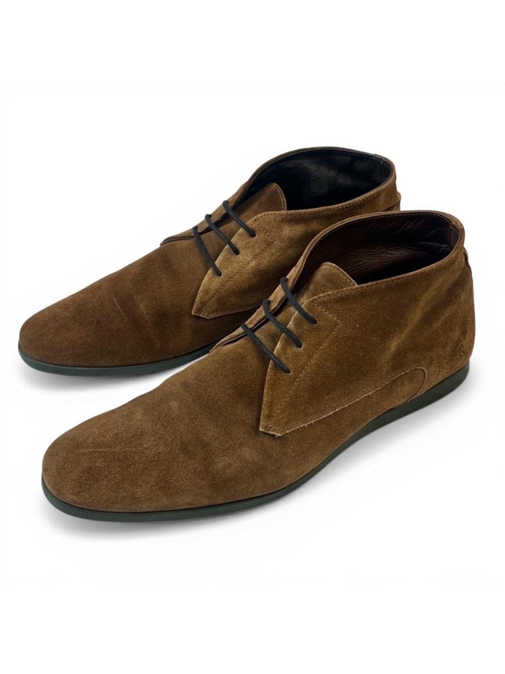 Paul Smith Brown Suede Rubber Sole Chukka Boots 9